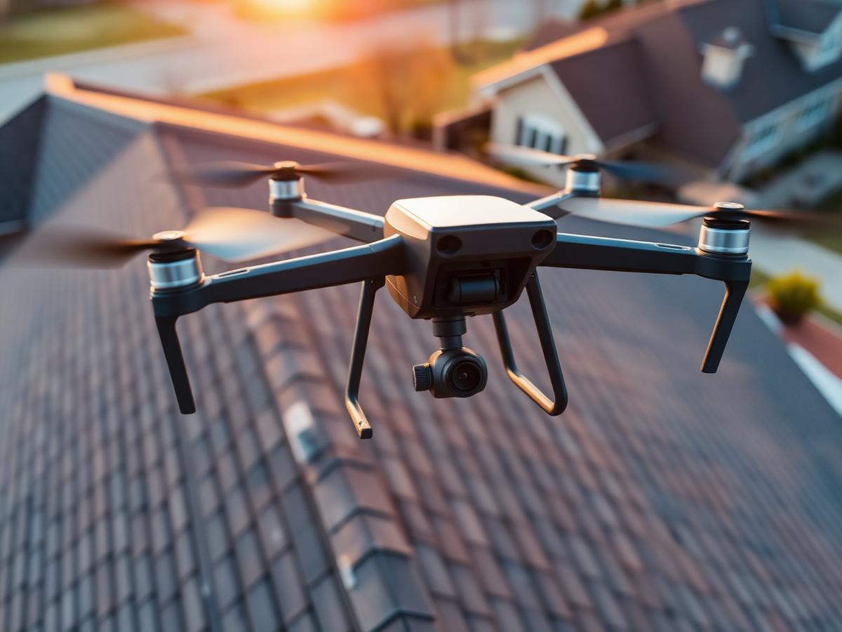 Drone roof inspection